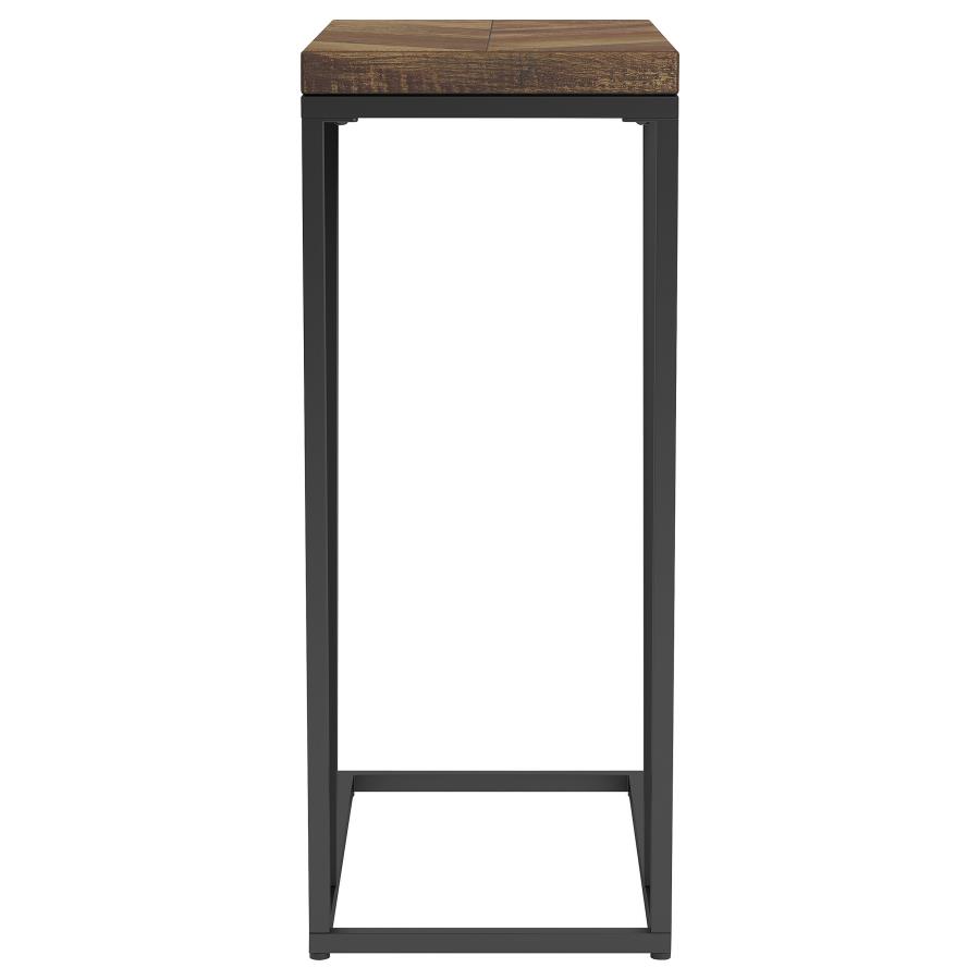 Sergio Engineered Wood C-Shaped Side Table Rustic Tobacco view 3