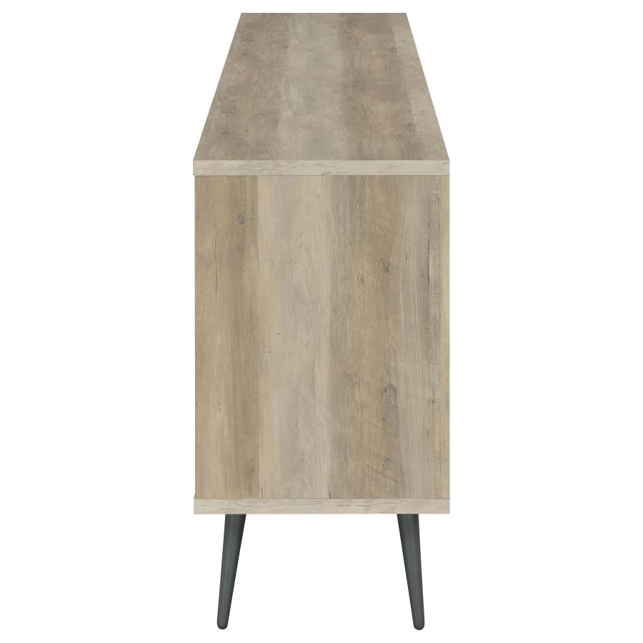 Maeve 2-door Engineered Wood Cabinet Antique Pine and Grey view 4