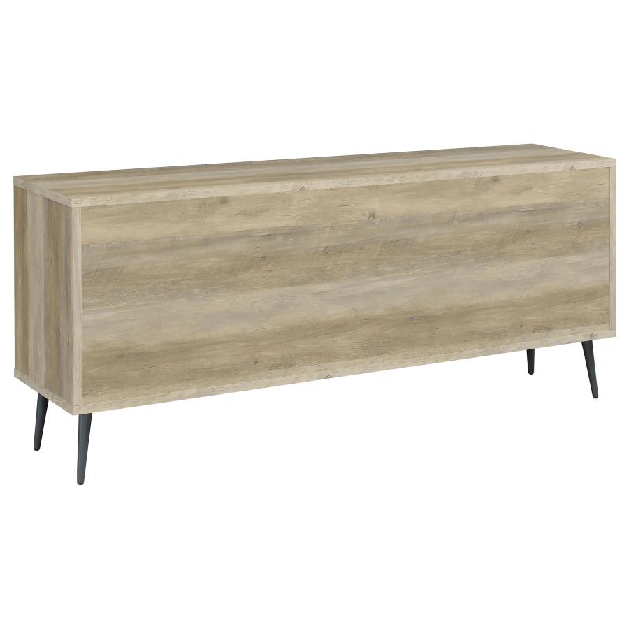 Maeve 2-door Engineered Wood Cabinet Antique Pine and Grey view 5