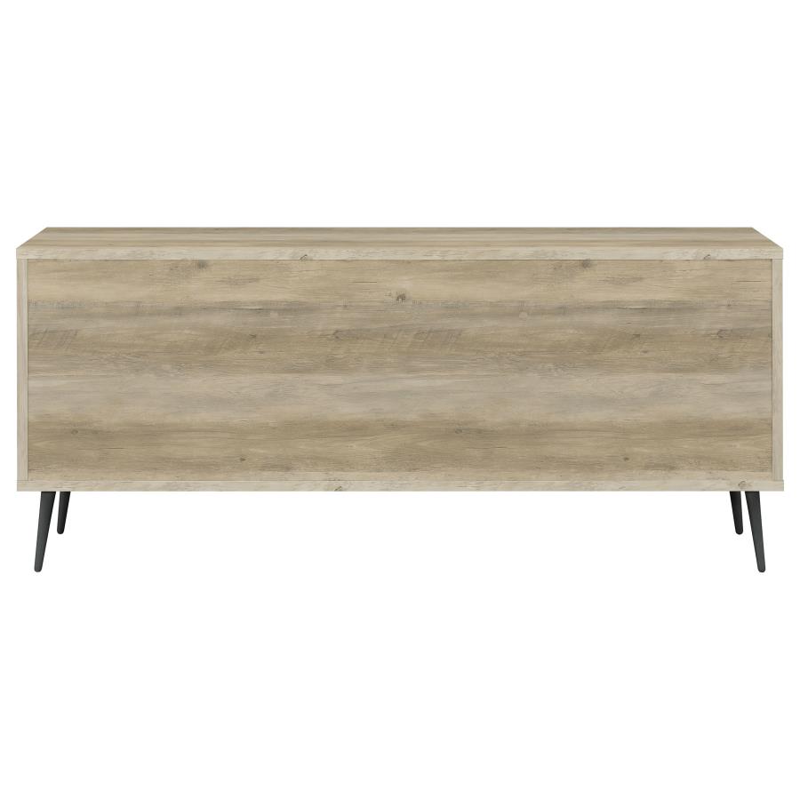 Maeve 2-door Engineered Wood Cabinet Antique Pine and Grey view 6