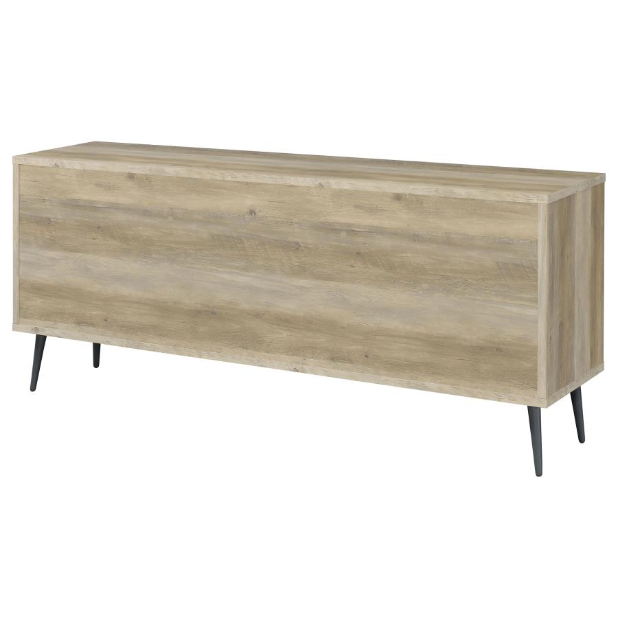 Maeve 2-door Engineered Wood Cabinet Antique Pine and Grey view 7
