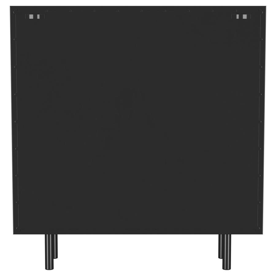 Dalia 2-door Accent Storage Cabinet with Shelving Black view 6