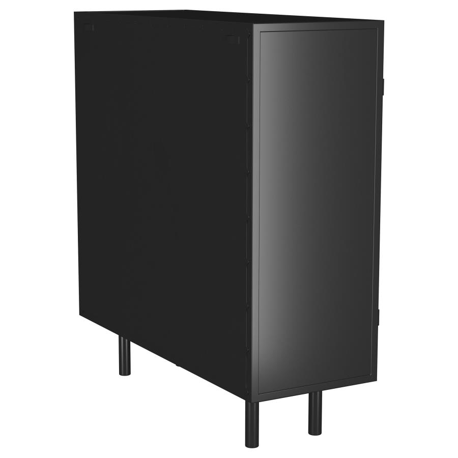 Dalia 2-door Accent Storage Cabinet with Shelving Black view 6
