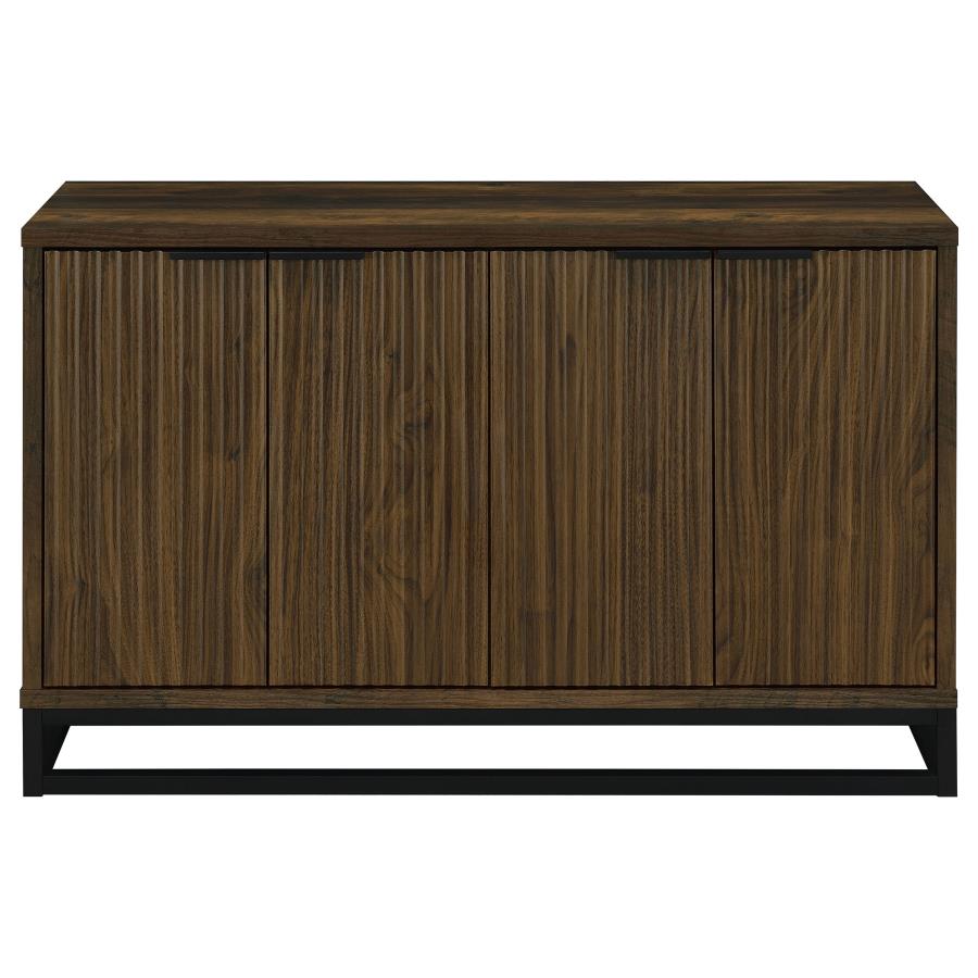 Ryatt 4-door Engineered Wood Accent Cabinet Dark Pine view 4