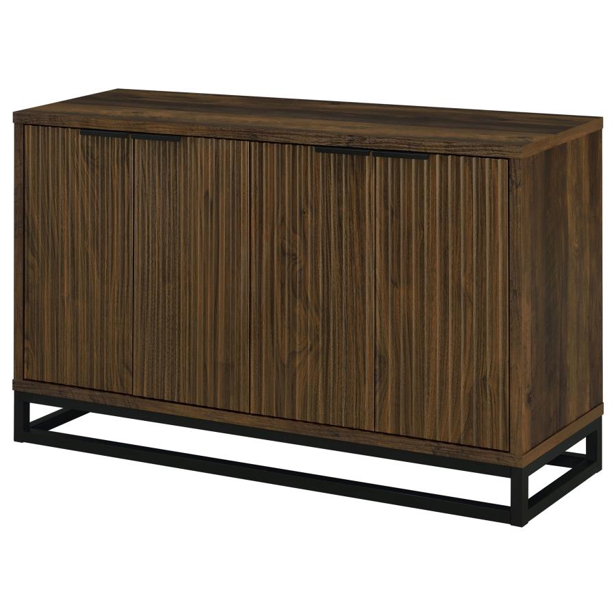 Ryatt 4-door Engineered Wood Accent Cabinet Dark Pine view 5