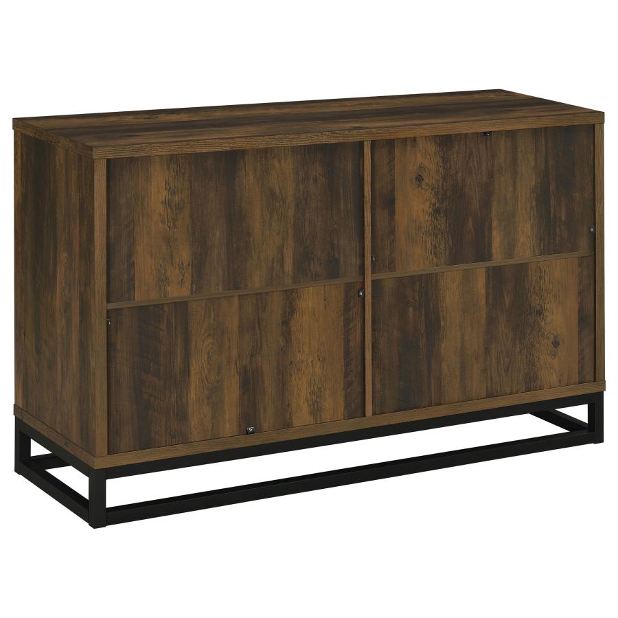 Ryatt 4-door Engineered Wood Accent Cabinet Dark Pine view 7
