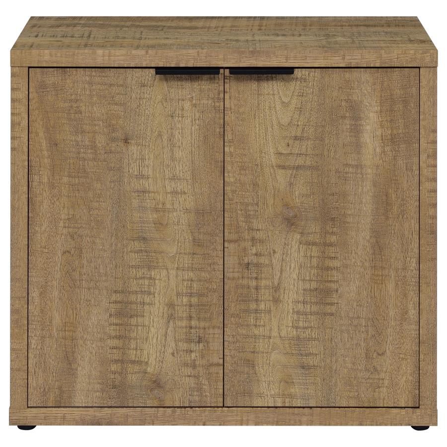 Pepita 2-door Engineered Wood Accent Cabinet Mango Brown view 3