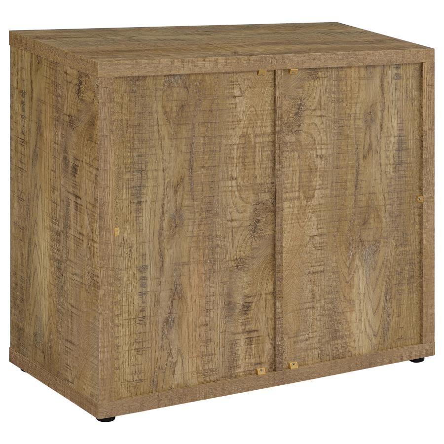 Pepita 2-door Engineered Wood Accent Cabinet Mango Brown view 6