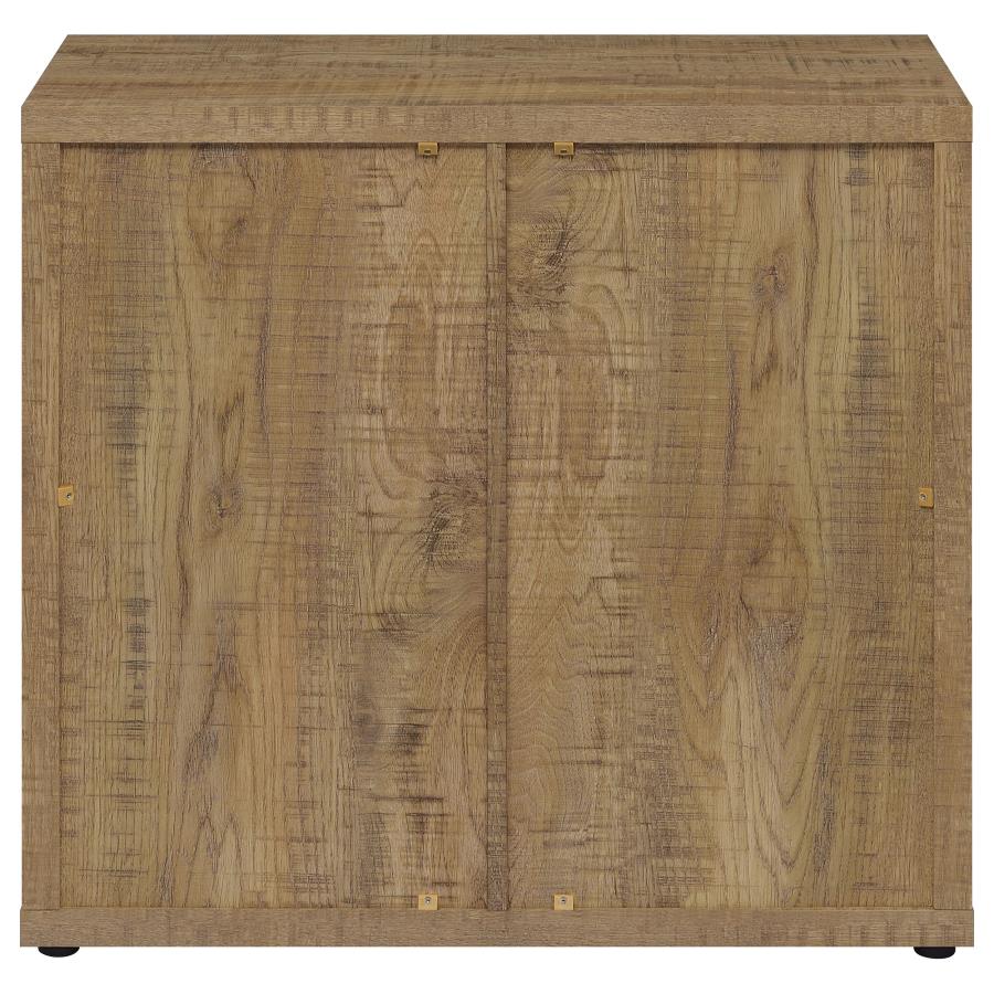 Pepita 2-door Engineered Wood Accent Cabinet Mango Brown view 7