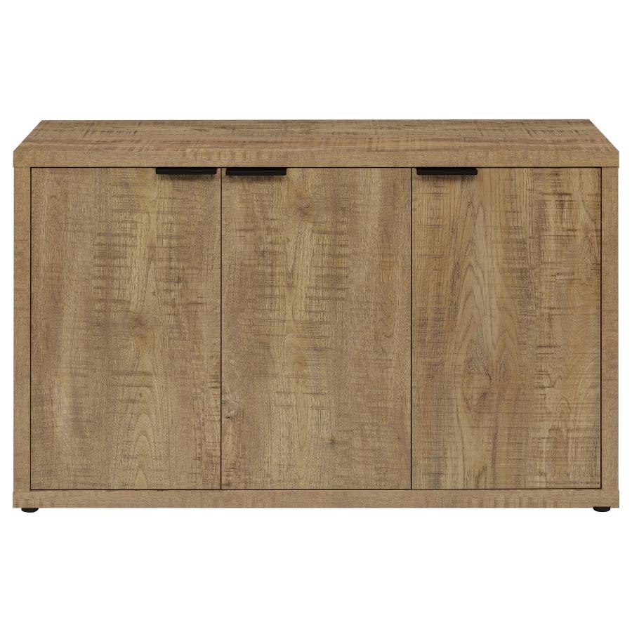 Pepita 3-door Engineered Wood Accent Cabinet Mango Brown view 4