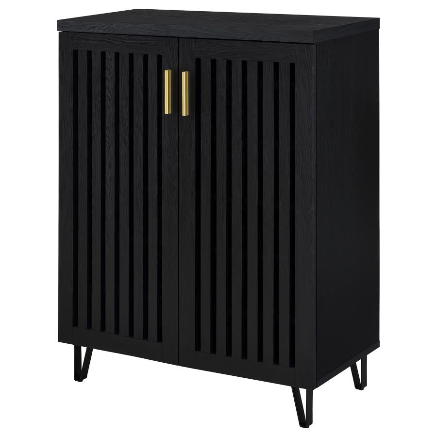 Brixton 2-door Entryway Shoe Storage Cabinets Black view 4