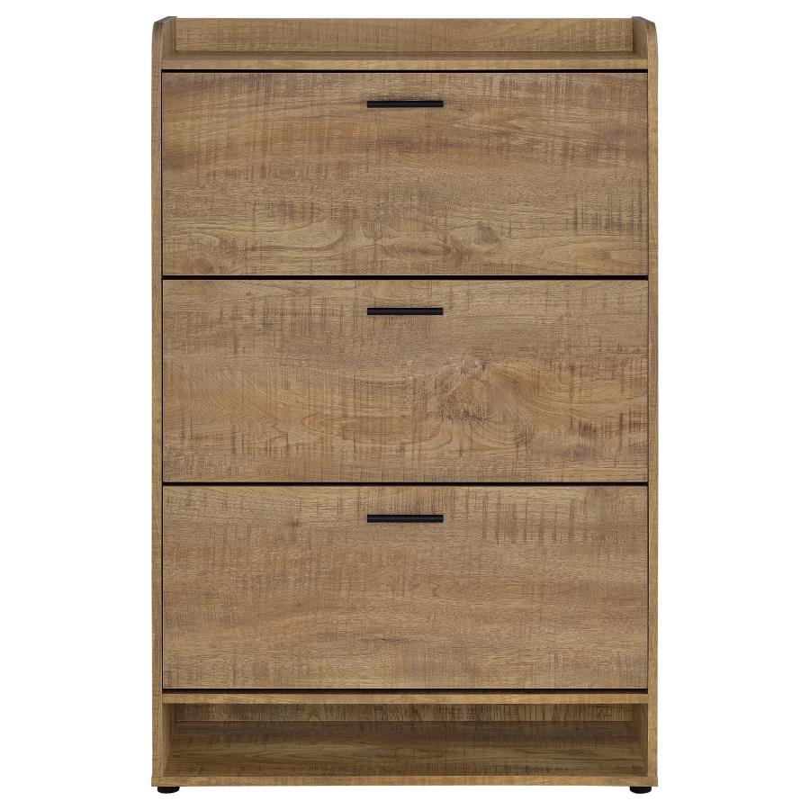 Denia 3-tier Engineered Wood Shoe Cabinet Mango view 5