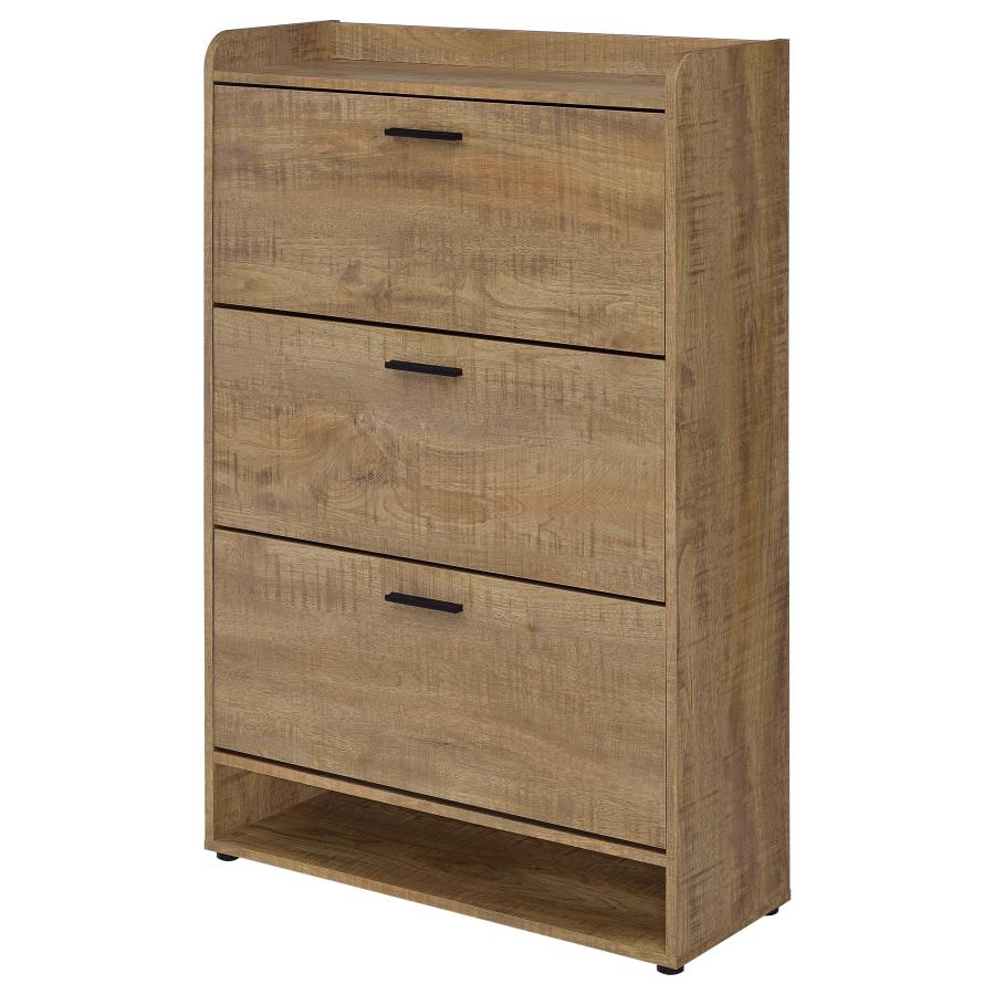 Denia 3-tier Engineered Wood Shoe Cabinet Mango view 6