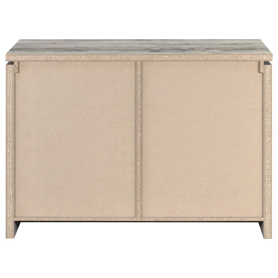 Enoch 2-door Engineered Wood Accent Cabinet Grey Driftwood view 6