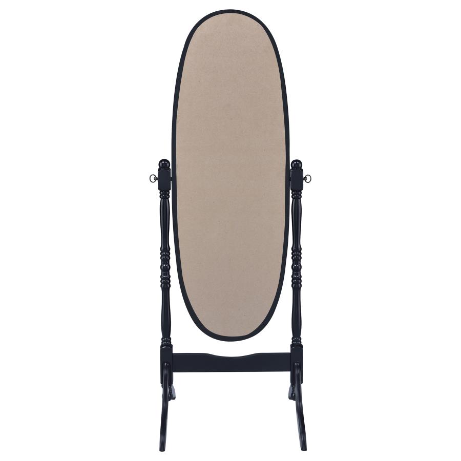 Foyet Wood Adjustable Full Length Cheval Mirror Black view 6