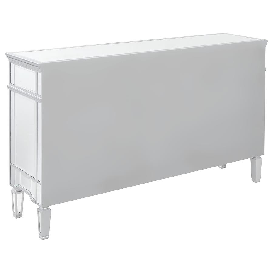 Duchess 5-drawer Mirrored Storage Accent Cabinet Silver view 6