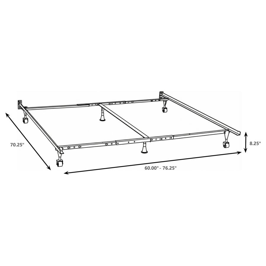 Kerns Queen or Eastern King or Cal King Bed Frame Black view 2
