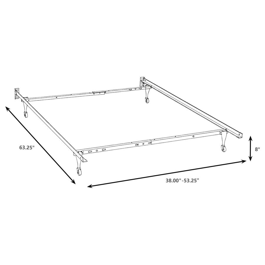 Kerns Twin or Full Bed Frame Black view 2