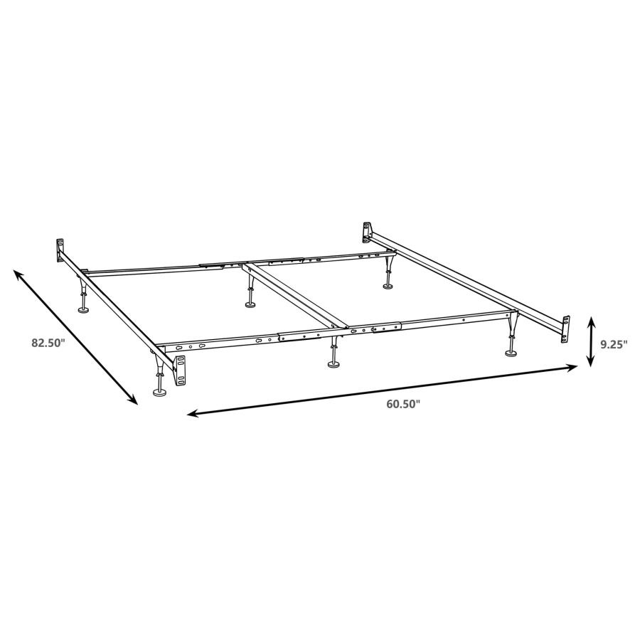 Esme Queen or E King Bed Frame Black (Headboard & Footboard) view 3