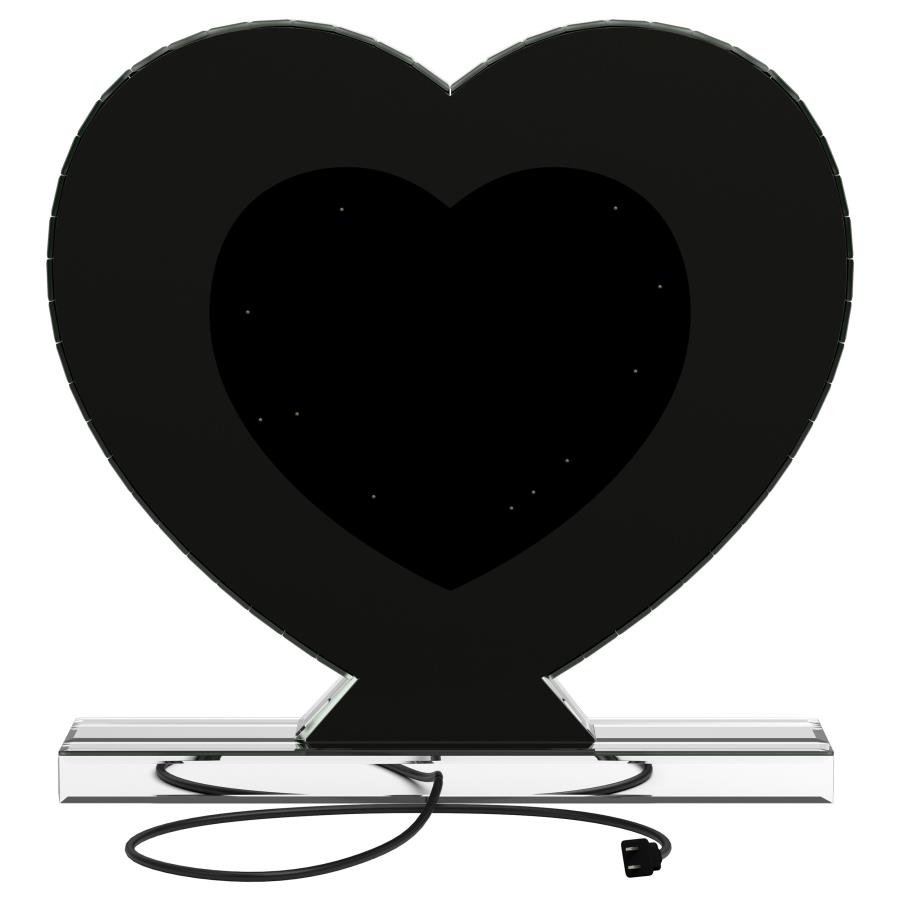 Euston Heart Shaped Vanity Mirror Silver view 6