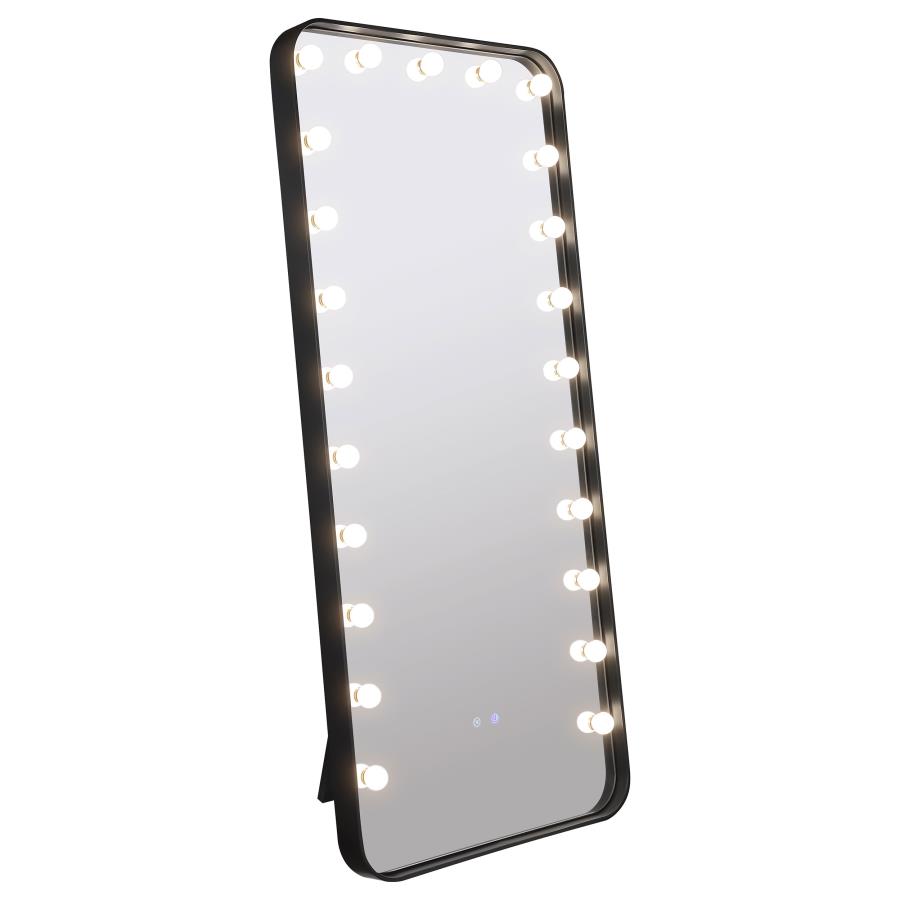 Canton 32 x 71 Inch LED Standing Mirror with Speakers Black view 5