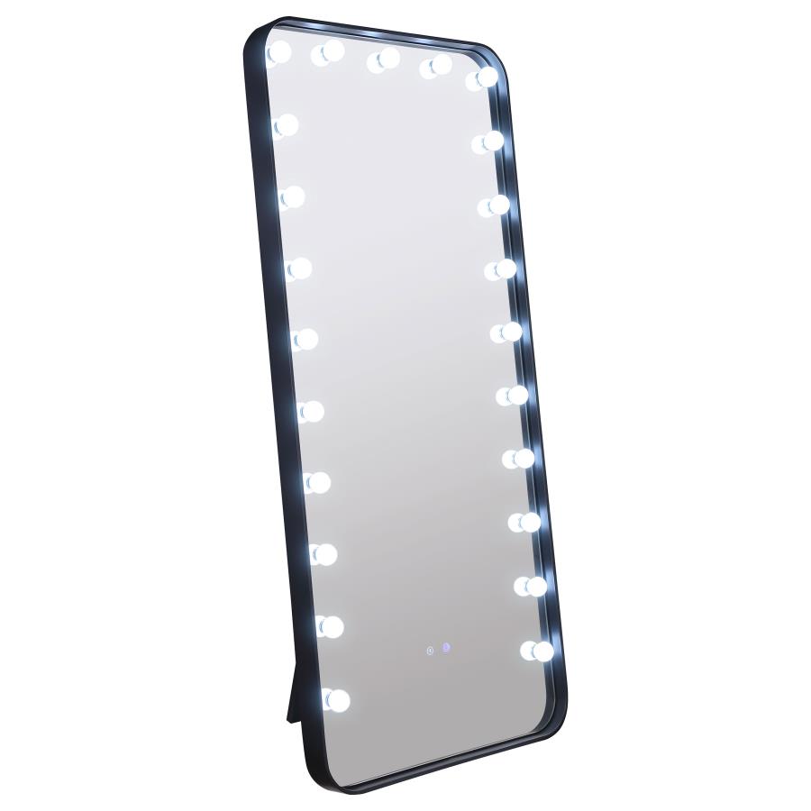Canton 32 x 71 Inch LED Standing Mirror with Speakers Black view 6