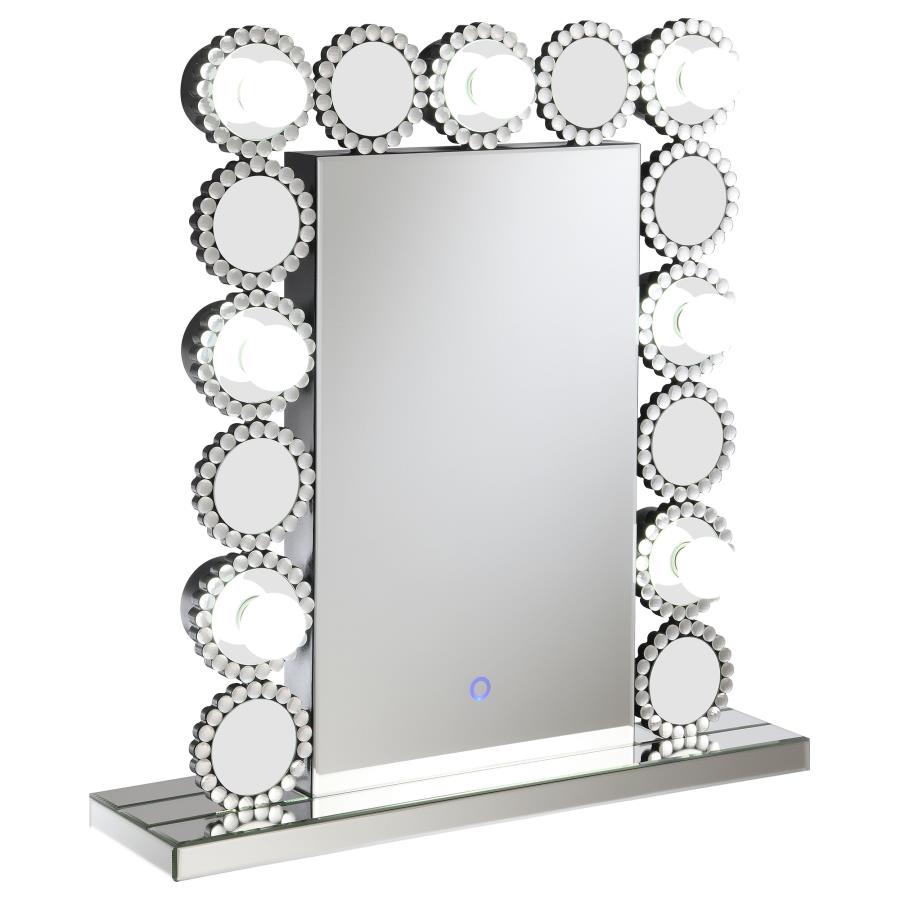 Aghes Vanity Mirror with Lighting Silver view 2