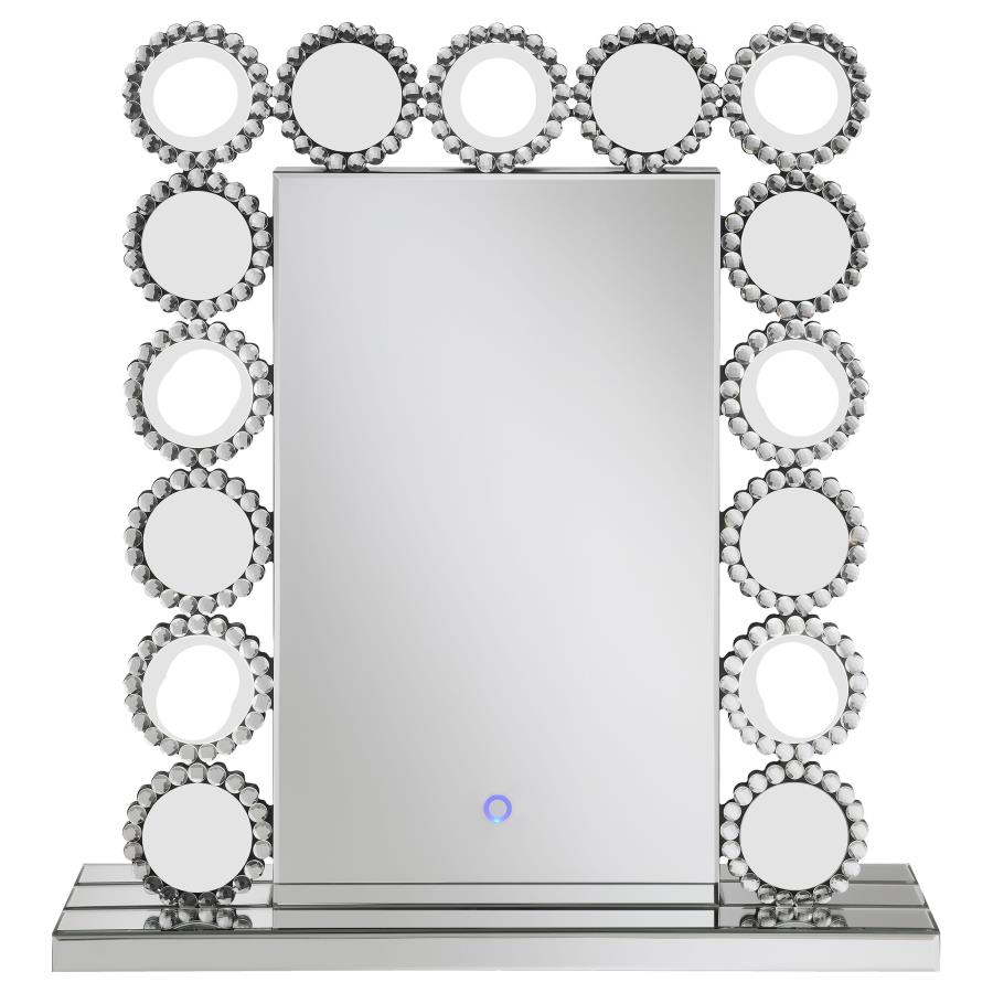 Aghes Vanity Mirror with Lighting Silver view 4