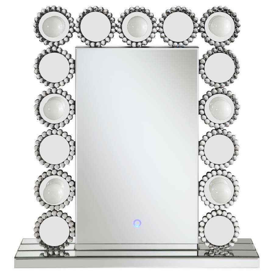 Aghes Vanity Mirror with Lighting Silver view 3