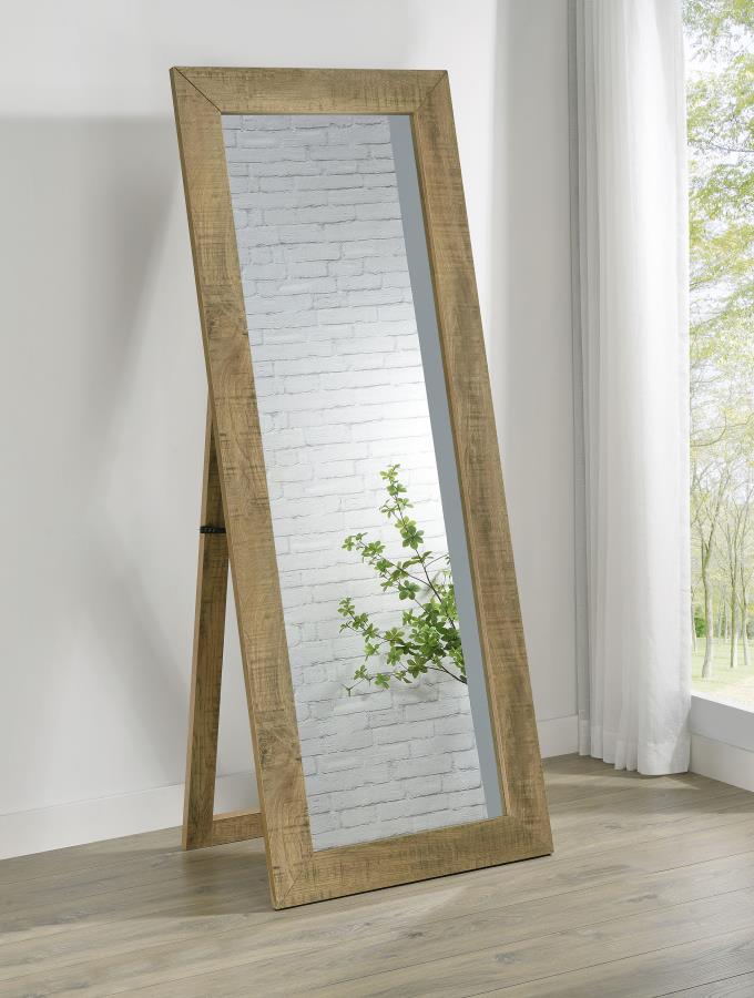 Cadence Tempered Glass Full Length Standing Mirror Mango view 2