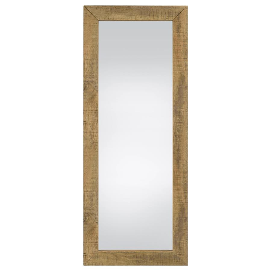 Cadence Tempered Glass Full Length Standing Mirror Mango view 3