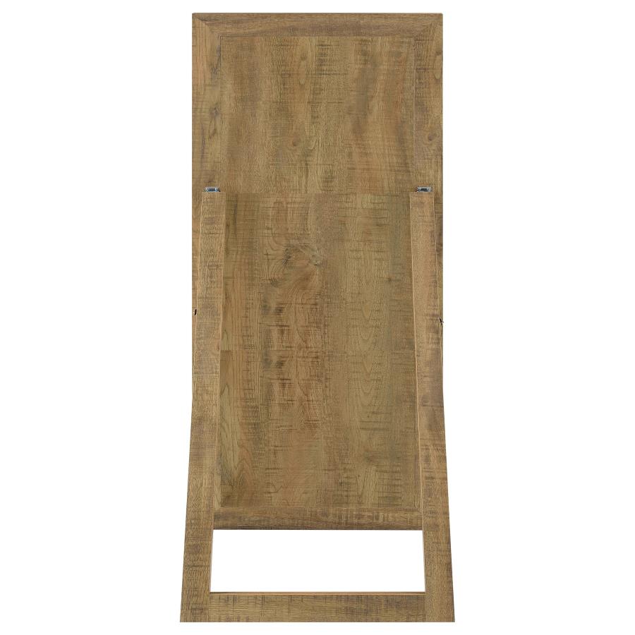 Cadence Tempered Glass Full Length Standing Mirror Mango view 4
