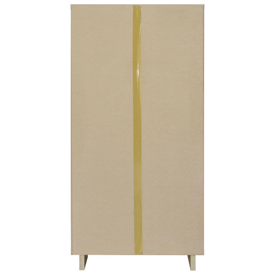 Dalton 65-inch 6-shelf Bookcase White and Distressed Pine view 6