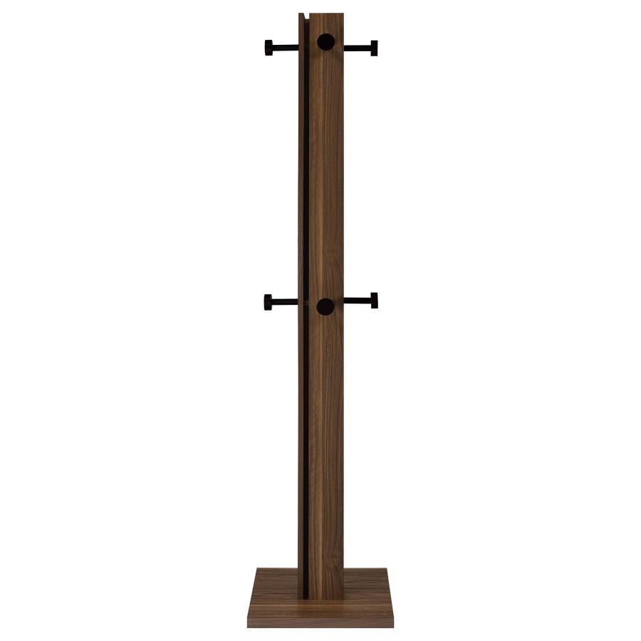 Rikkie Engineered Wood Coat Rack Walnut view 3