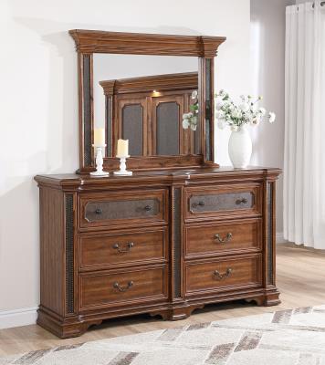 BROWN DRESSER