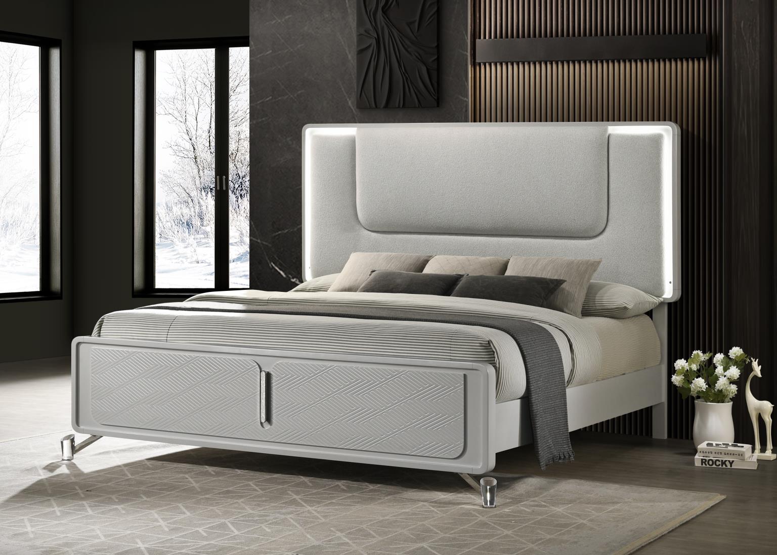 COOL GRAY KING BED view 2