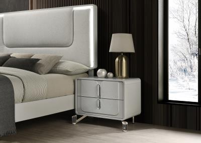 COOL GRAY NIGHT STAND