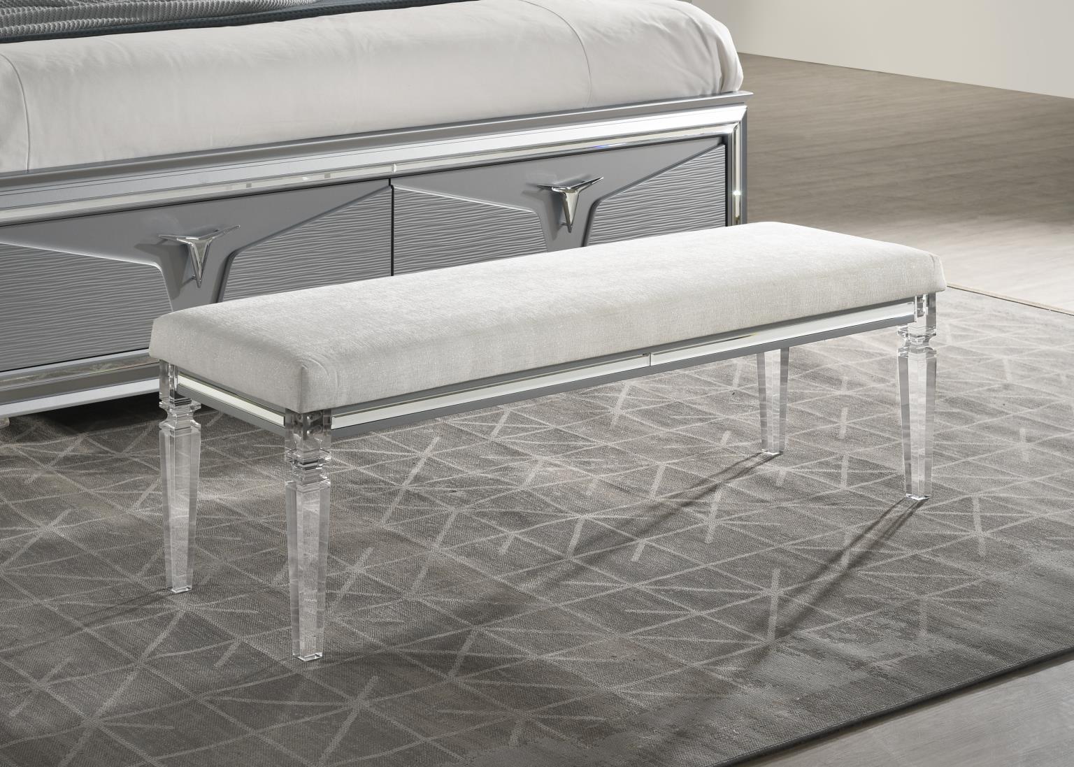 OLIVE SILVER QUEEN BED view 4
