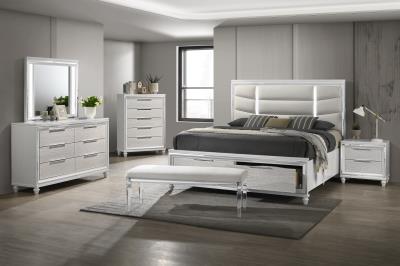 KING BED FRAME - DRESSER - MIRROR
