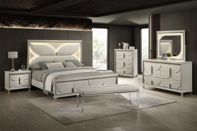 KING BED - DRESSER - MIRROR