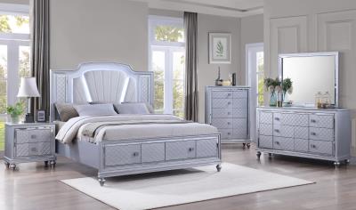 KING BED - DRESSER - MIRROR