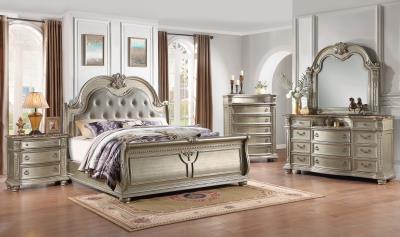 QUEEN BED - DRESSER - MIRROR