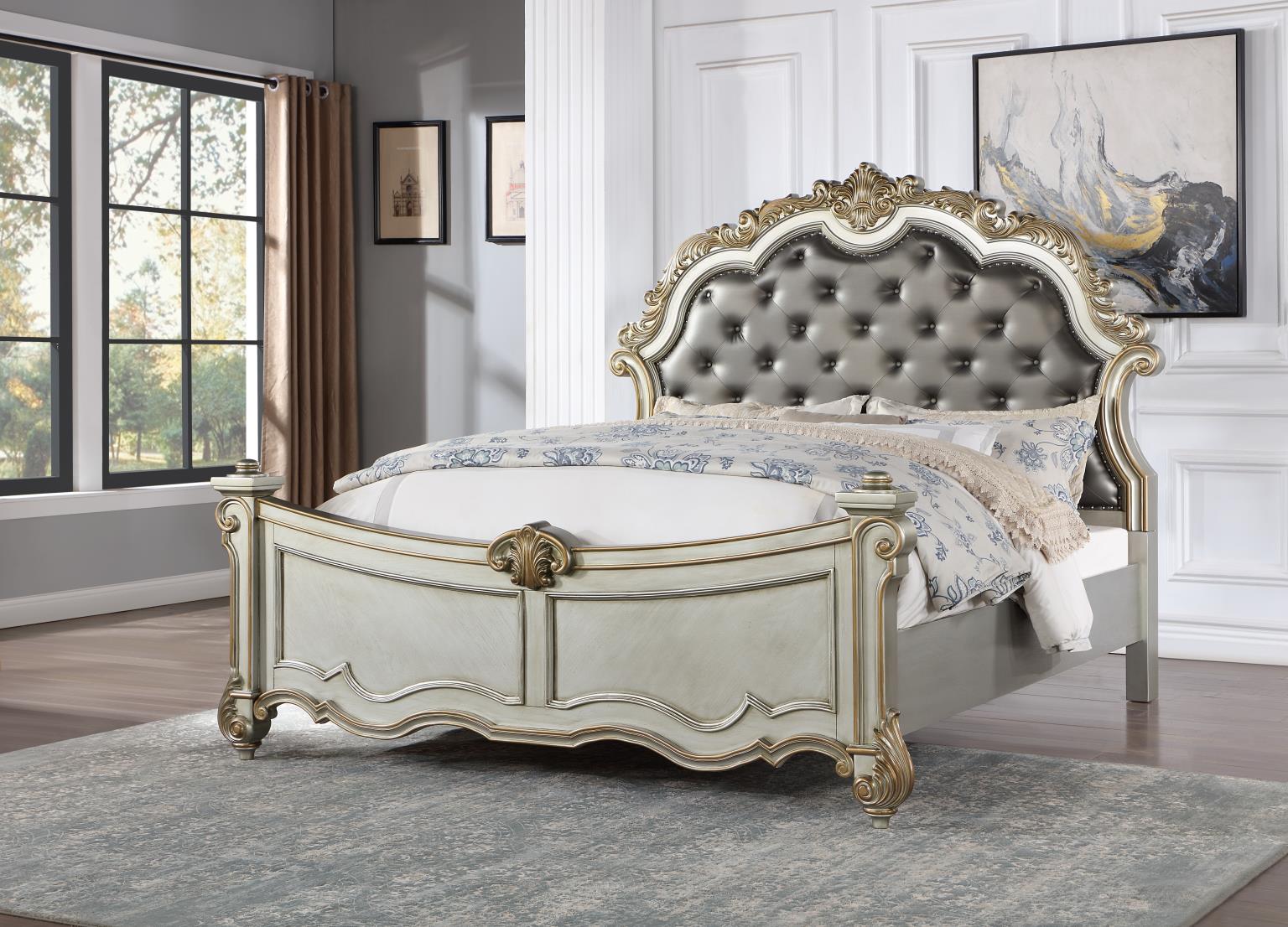 ANTIQUE PLATINUM DRESSER view 3