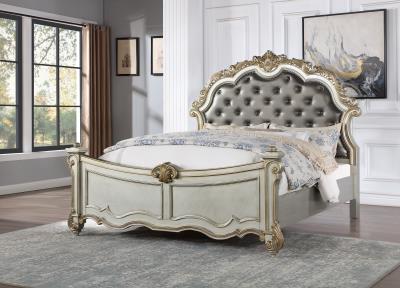 ANTIQUE PLATINUM QUEEN BED