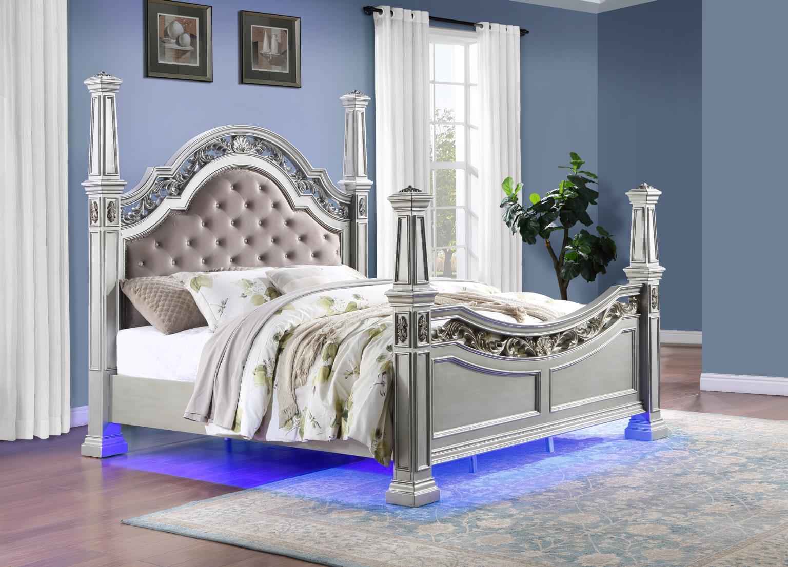 KING BED - DRESSER - MIRROR view 3