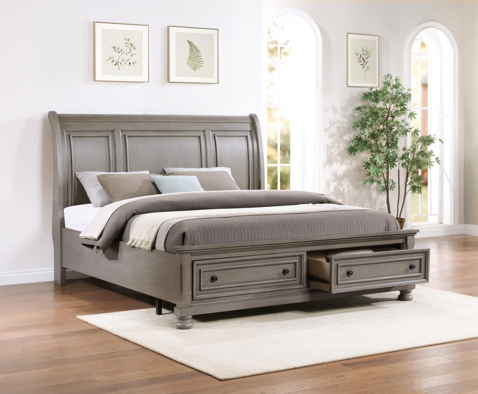 KING BED FRAME - DRESSER - MIRROR - CHEST - NIGHTSTAND view 3