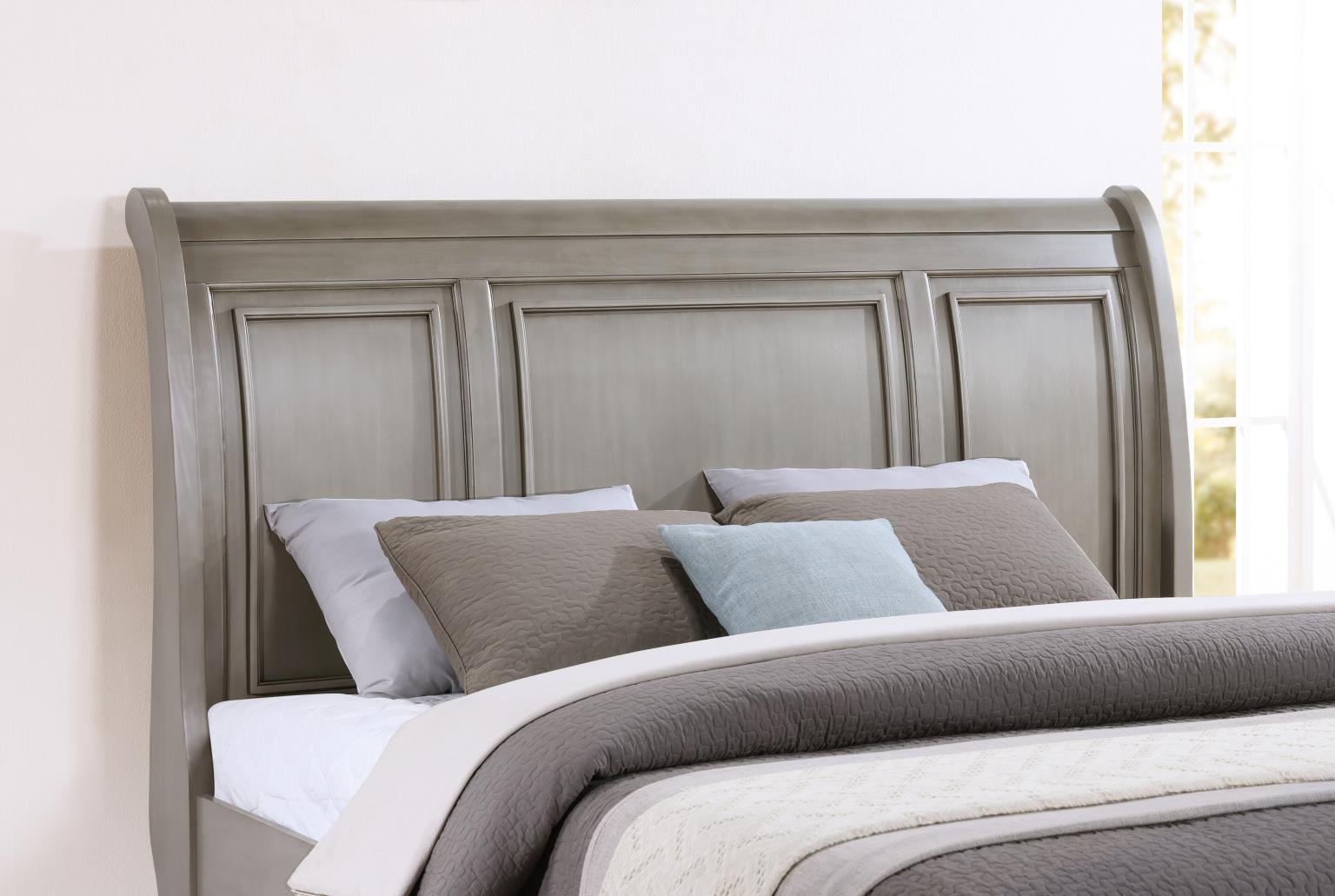 LIGHT GRAY QUEEN BED view 3