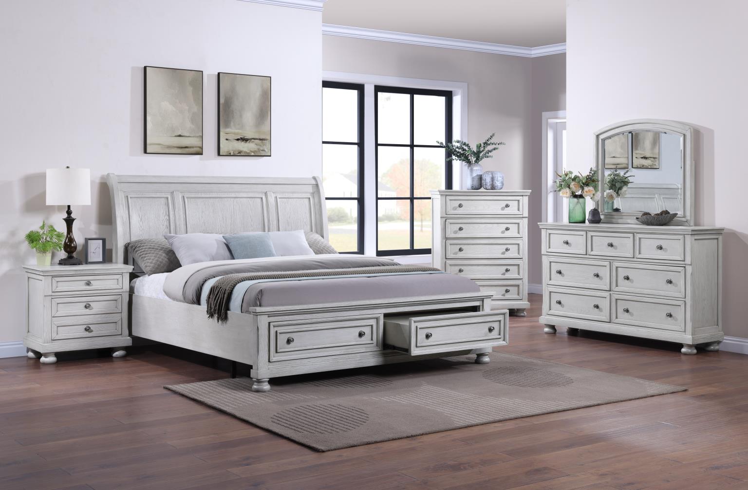 KING BED-DRESSER-MIRROR view 2
