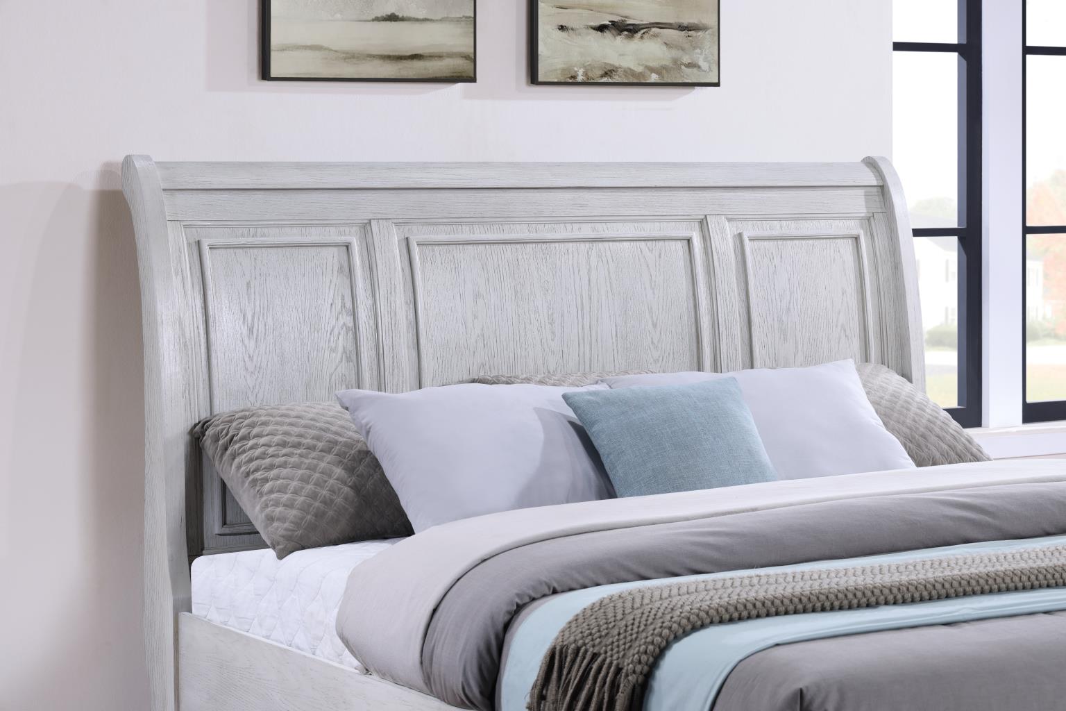WHITE QUEEN BED view 3