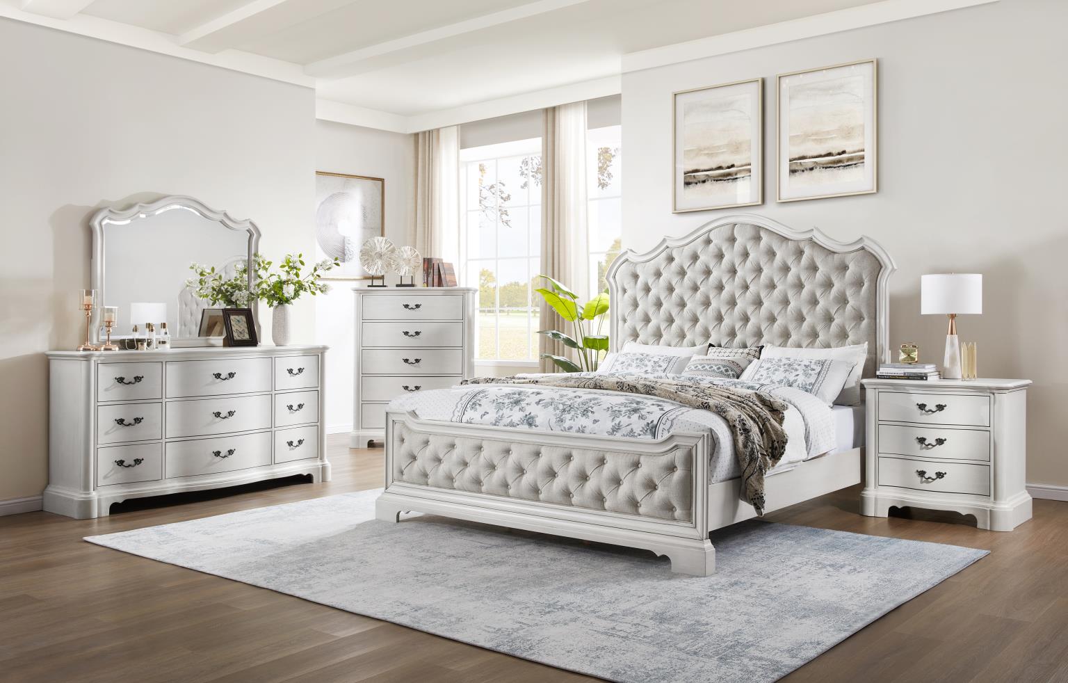 ANTIQUE WHITE CHEST view 3